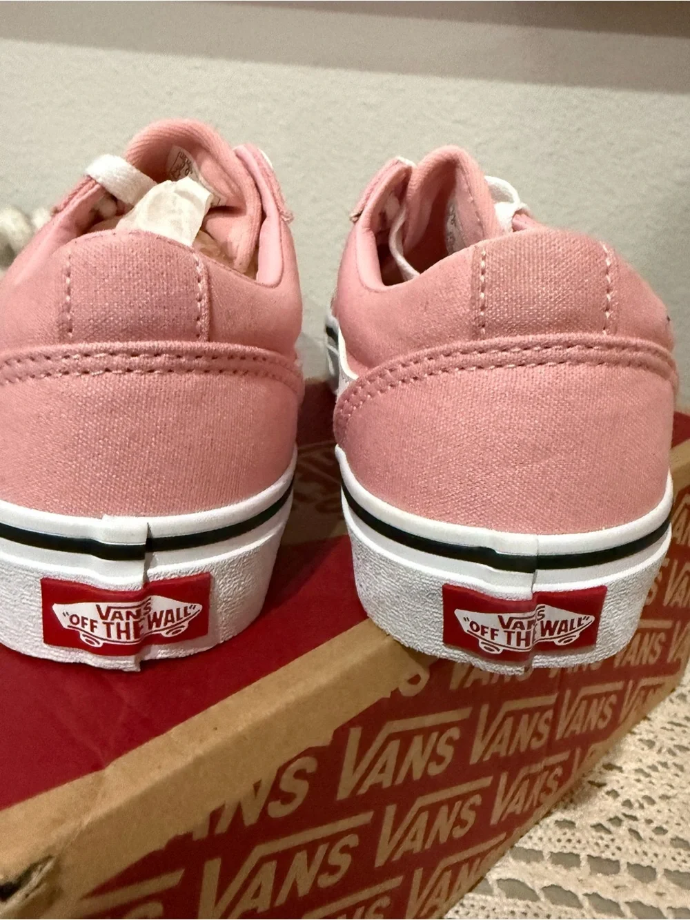 Vans Pink Old Skool Low-Top Canvas Sneakers